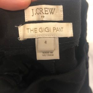 Jcrew Black Gigi Pants